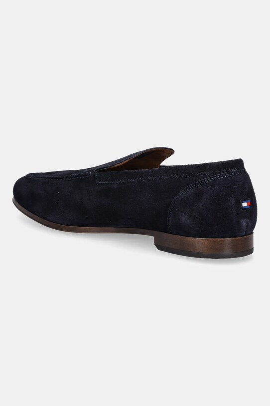 Obuwie Tommy Hilfiger mokasyny zamszowe TH FLEXIBLE SUEDE LOAFER FM0FM05496 granatowy