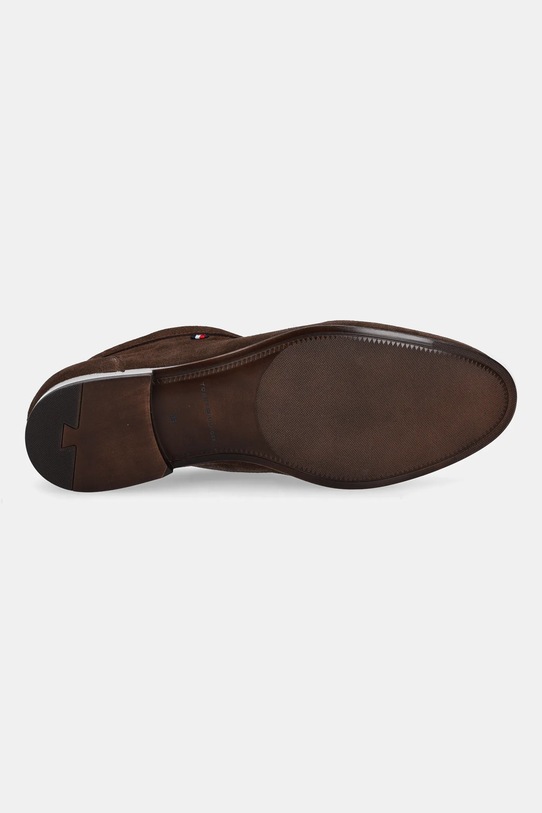 Tommy Hilfiger mokasyny zamszowe TH FLEXIBLE SUEDE LOAFER FM0FM05496 brązowy