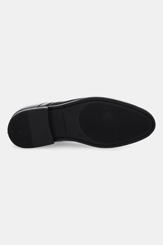 Kožené polobotky Tommy Hilfiger TH THUNIT LTH SHOE FM0FM05533 černá