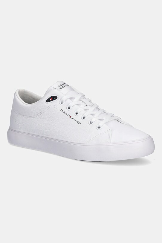 Tenisky Tommy Hilfiger TH HI VULC CORE LOW LTH II ESS nízky biela FM0FM05511