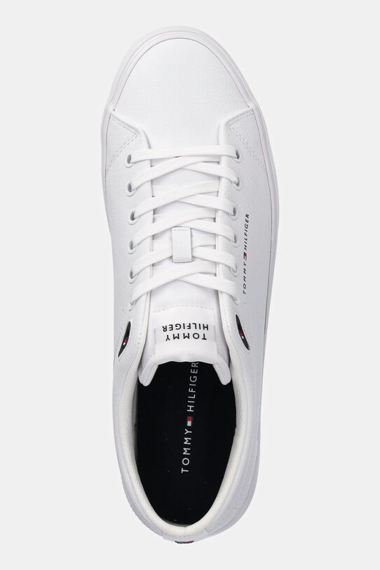 Tenisky Tommy Hilfiger TH HI VULC CORE LOW LTH II ESS biela FM0FM05511