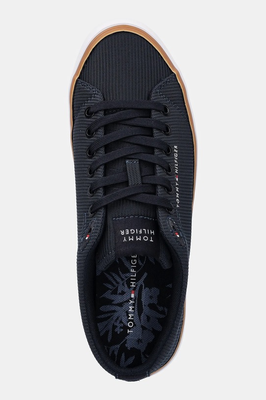 Tenisky Tommy Hilfiger TH HI VULC CORE LOW II MESH tmavomodrá FM0FM05513