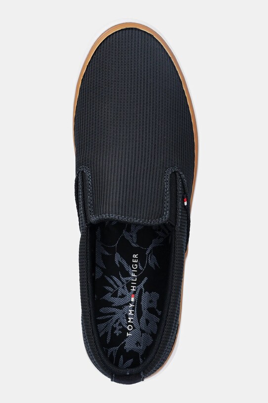 Tenisky Tommy Hilfiger TH HI VULC CORE LOW II SLIPON námořnická modř FM0FM05514