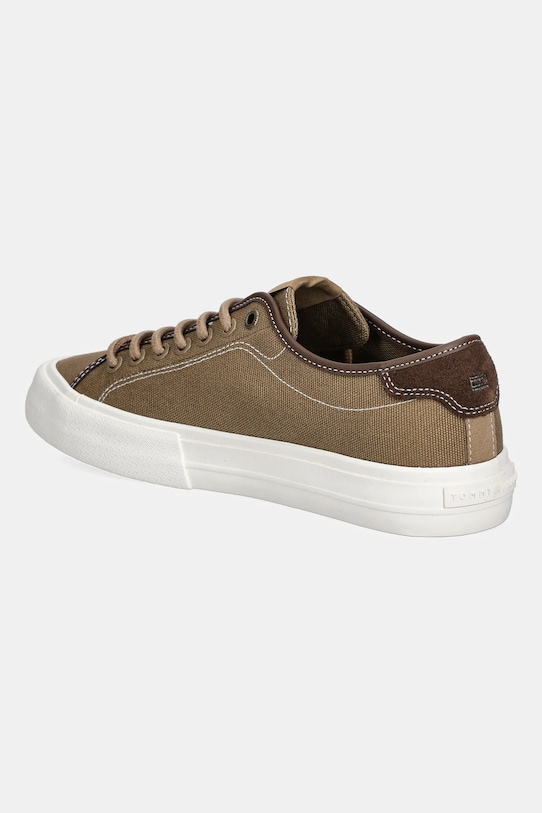 Obuv Tenisky Tommy Hilfiger TH HI VULC STREET CANVAS FM0FM05515 hnedá