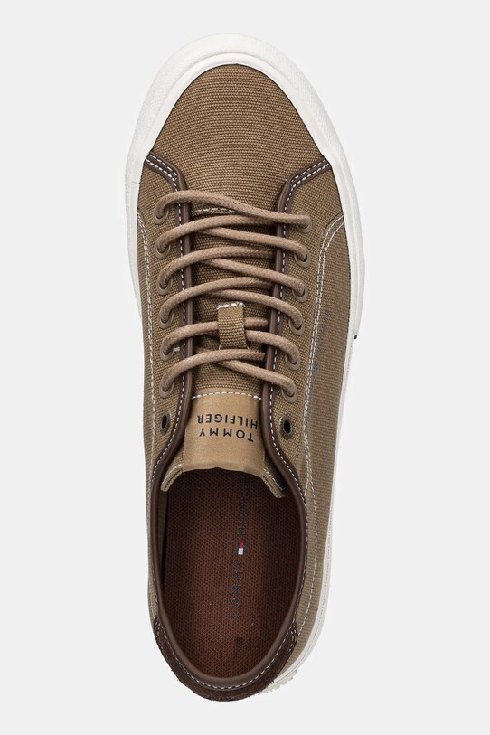 Tommy Hilfiger teniși TH HI VULC STREET CANVAS maro FM0FM05515