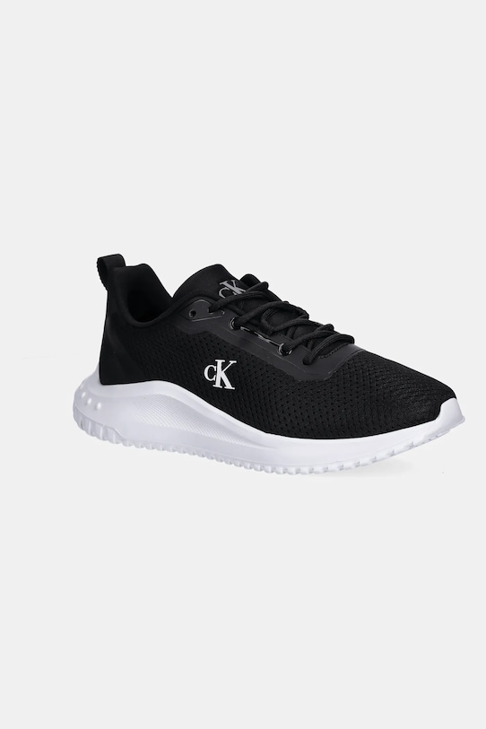 Αθλητικά Calvin Klein Jeans EVA RUNNER MIX MESH απομίμηση λείου δέρματος λευκό YM0YM01285