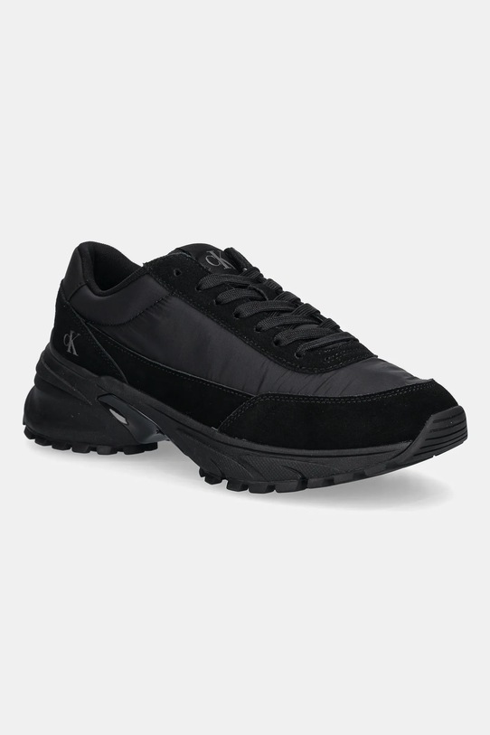 Αθλητικά Calvin Klein Jeans HIKE RUNNER CASUAL NY-SU δέρμα σαμουά μαύρο YM0YM01292