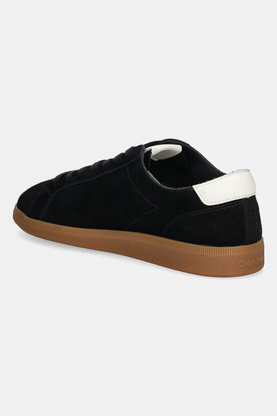 Scarpe Calvin Klein Jeans sneakers in camoscio LOW PROFILE CUPSOLE SU YM0YM01321 nero
