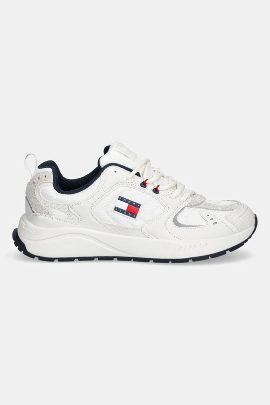 Αθλητικά Tommy Jeans TJM RUNNER MIX MATERIAL EM0EM01581 λευκό AW25