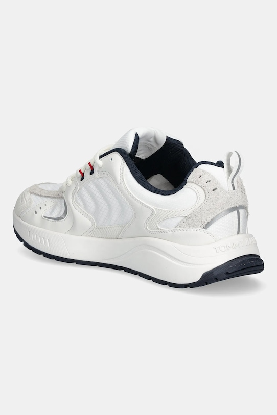 Obuwie Tommy Jeans sneakersy TJM RUNNER MIX MATERIAL EM0EM01581 biały