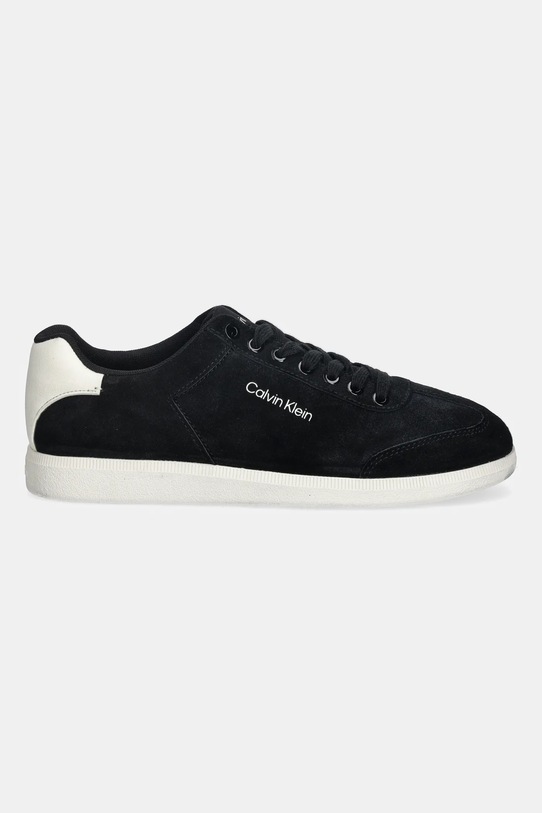 Замшеві кросівки Calvin Klein LOW CUPSOLE LACEUP SU HM0HM01946 чорний AW25