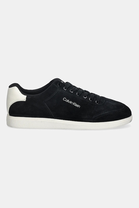 Calvin Klein sneakersy zamszowe LOW CUPSOLE LACEUP SU HM0HM01946 czarny AW25
