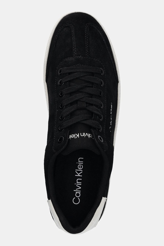Замшеві кросівки Calvin Klein LOW CUPSOLE LACEUP SU чорний HM0HM01946