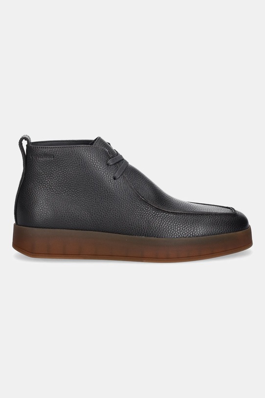 Шкіряні туфлі Calvin Klein HYBRID CUP APRON BOOT LTH HM0HM01987 коричневий AW25