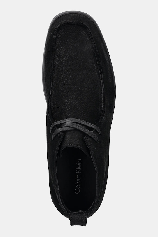Δερμάτινα κλειστά παπούτσια Calvin Klein HYBRID CUP APRON BOOT NU W μαύρο HM0HM02057