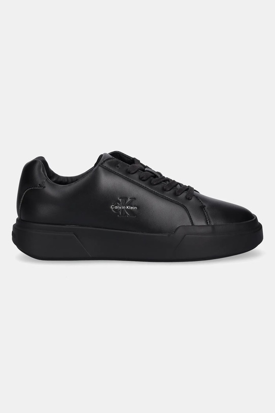 Calvin Klein sneakersy skórzane CHUNKY CUPSOLE LACEUP LTH YM0YM01344 czarny AW25