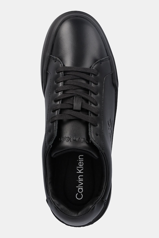 Calvin Klein sneakers din piele CHUNKY CUPSOLE LACEUP LTH negru YM0YM01344