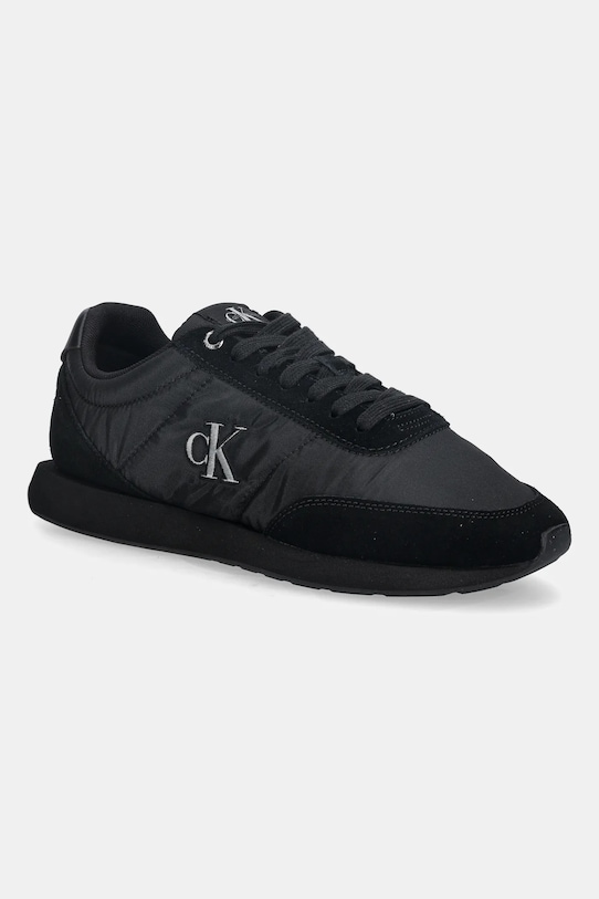 Tenisky Calvin Klein RETRO RUNNER ESS MIX MAT semišová koža čierna YM0YM01361