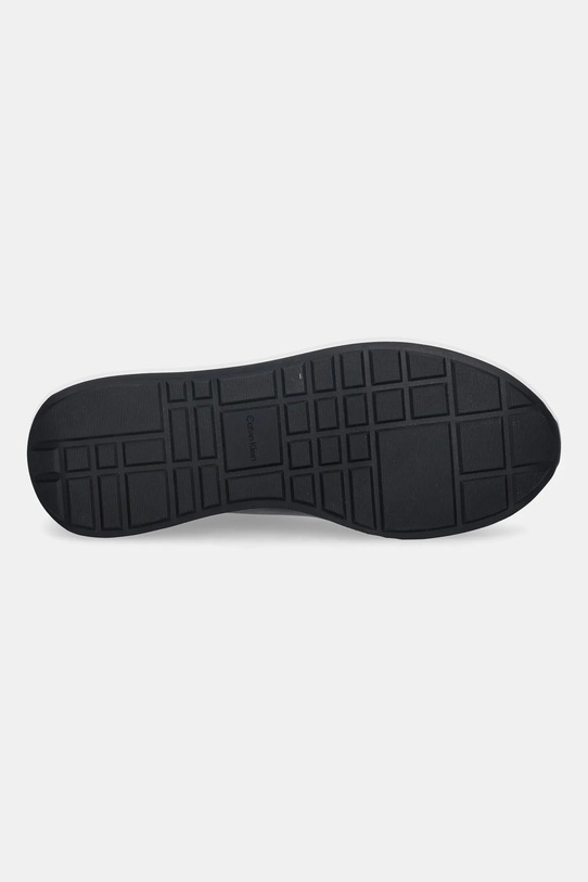 Шкіряні кросівки Calvin Klein RETRO RUNNER SOCK LACEUP LTH YM0YM01362 чорний