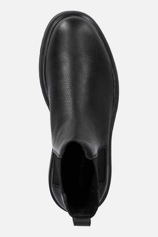 Kožne gležnjače Calvin Klein COMBAT ESS CHELSEA BOOT LTH crna YM0YM01374