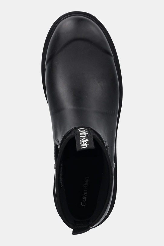 Boty s gumou Calvin Klein COMBAT RAIN BOOT černá YM0YM01376