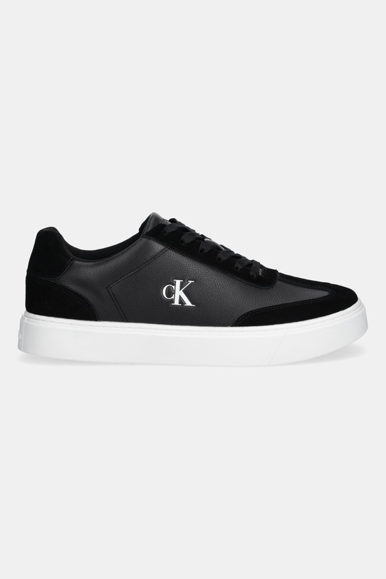 Calvin Klein sneakersy skórzane CLASSIC CUPSOLE LACEUP WT MIX YM0YM01429 czarny AW25