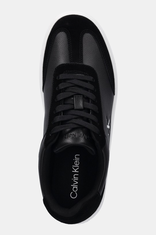 Calvin Klein sneakersy skórzane CLASSIC CUPSOLE LACEUP WT MIX czarny YM0YM01429