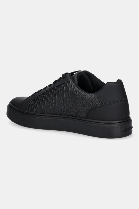 Boty Kožené tenisky Calvin Klein CLASSIC CUPSOLE LACEUP AOP YM0YM01431 černá