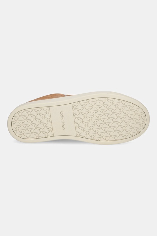 Calvin Klein sneakers in camoscio CLASSIC CUPSOLE LACEUP SU YM0YM01434 marrone