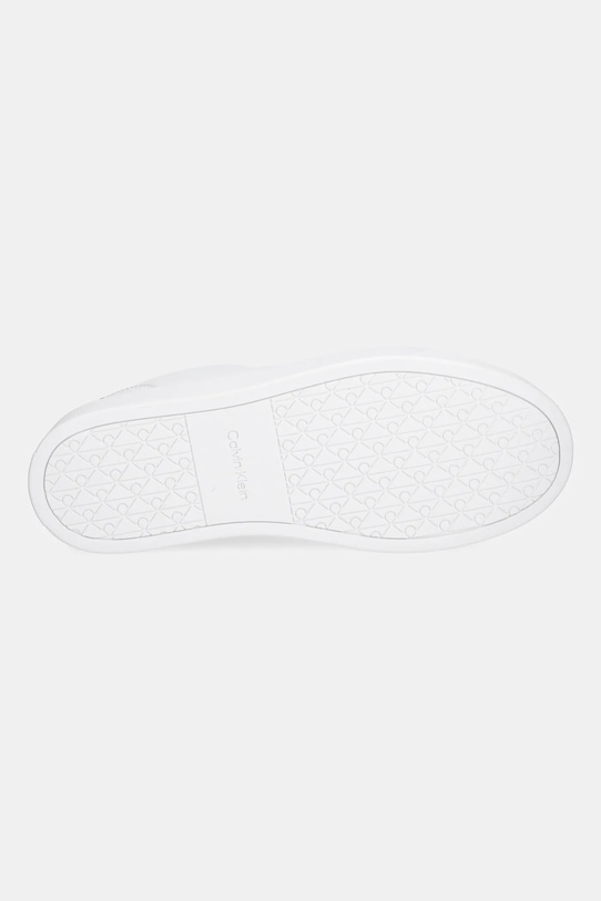 Δερμάτινα αθλητικά παπούτσια Calvin Klein CLASSIC CUPSOLE LACEUP LTH YM0YM01435 λευκό