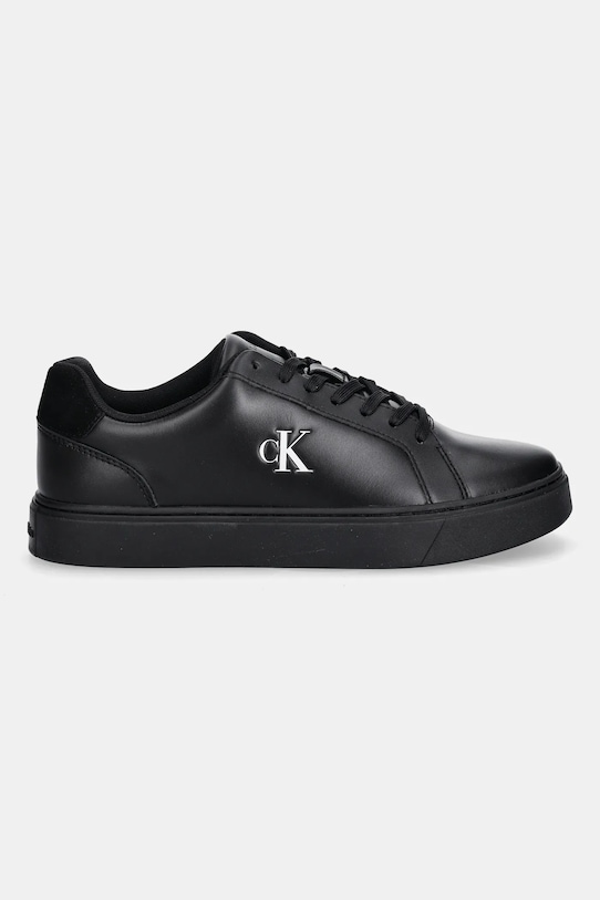 Δερμάτινα αθλητικά παπούτσια Calvin Klein CLASSIC CUPSOLE LACEUP LTH YM0YM01435 μαύρο AW25