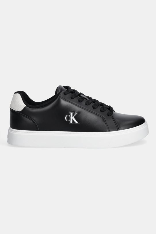 Kožne tenisice Calvin Klein CLASSIC CUPSOLE LACEUP LTH YM0YM01435 crna AW25