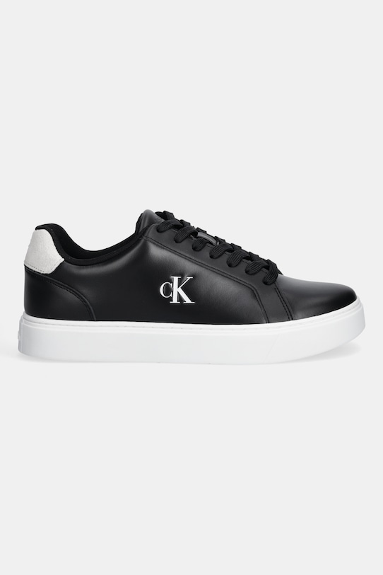 Δερμάτινα αθλητικά παπούτσια Calvin Klein CLASSIC CUPSOLE LACEUP LTH YM0YM01435 μαύρο AW25