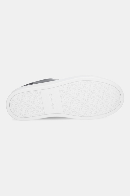 Kožne tenisice Calvin Klein CLASSIC CUPSOLE LACEUP LTH YM0YM01435 crna