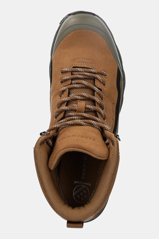 Tommy Hilfiger buty OUTDOOR RUNNER HI WPM brązowy FM0FM05575
