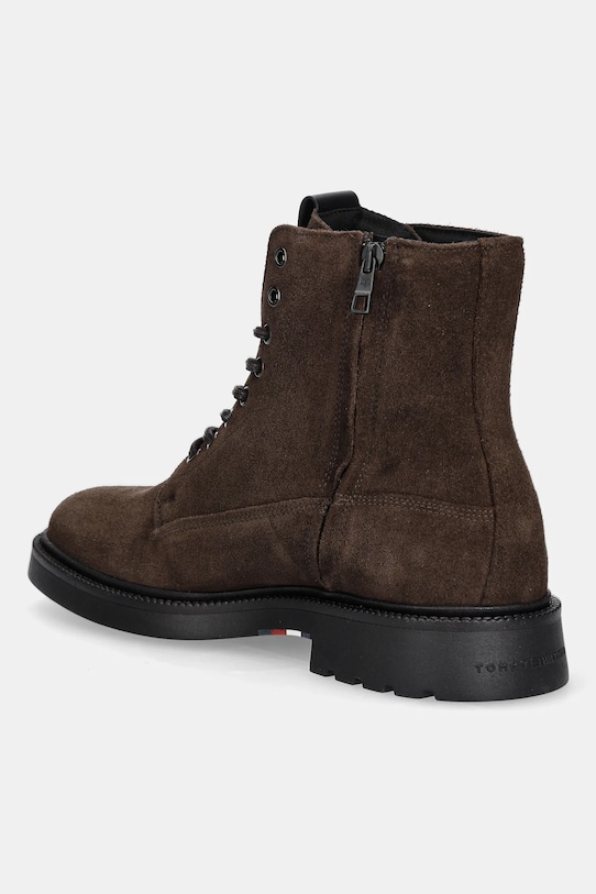 Obuwie Tommy Hilfiger trapery zamszowe COMFORT LWT SDE BOOT FM0FM05594 brązowy