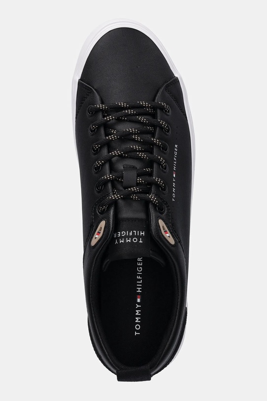 Tommy Hilfiger sneakersy TH HI VULC CORE LOW CLEAT LTH czarny FM0FM05625