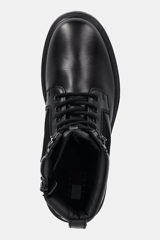 Visoke cipele Tommy Jeans TJM LACE UP HIGH crna EM0EM01627