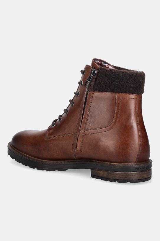 Обувь Кожаные ботинки Tommy Hilfiger CLEATED HILFIGER W LTH BOOT FM0FM05562 коричневый