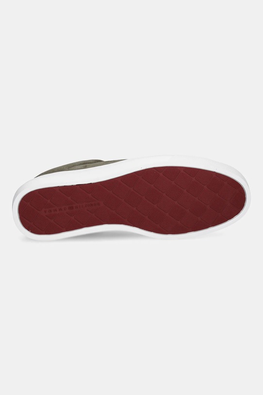 Σουέτ αθλητικά παπούτσια Tommy Hilfiger PREMIUM DRESS CUPSOLE SUEDE FM0FM05573 πράσινο