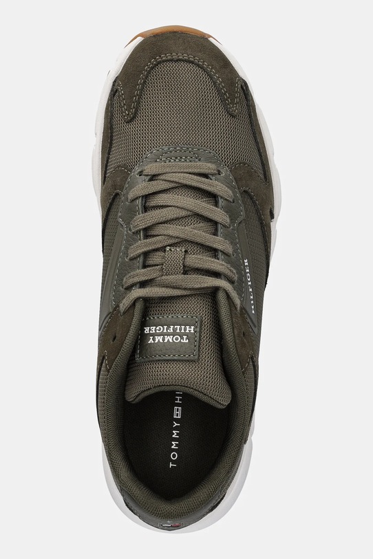 Tommy Hilfiger sneakersy OUTDOOR RUNNER MIX zielony FM0FM05574