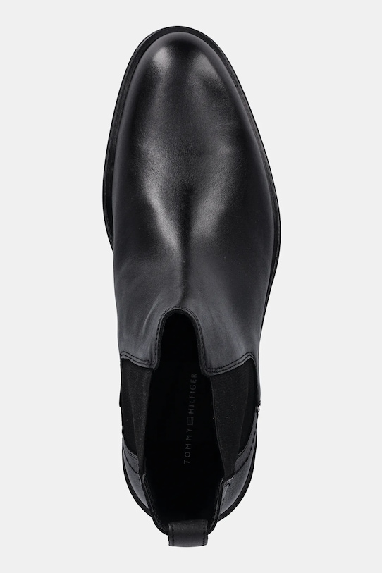 Δερμάτινες μπότες τσέλσι Tommy Hilfiger CORPORATE HILFIGER LTH CHESLEA μαύρο FM0FM05578