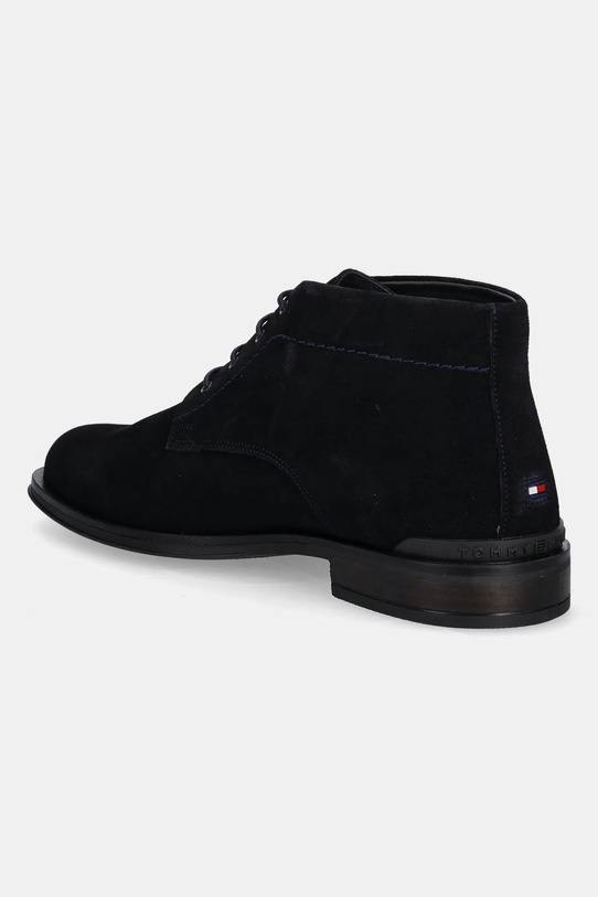 Obuwie Tommy Hilfiger trzewiki zamszowe CORPORATE HILFIGER SDE BOOT FM0FM05579 granatowy