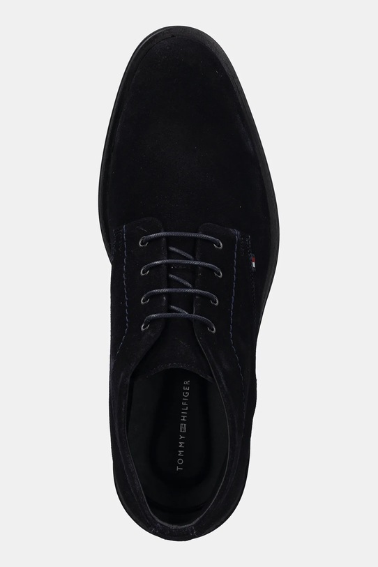 Tommy Hilfiger trzewiki zamszowe CORPORATE HILFIGER SDE BOOT granatowy FM0FM05579