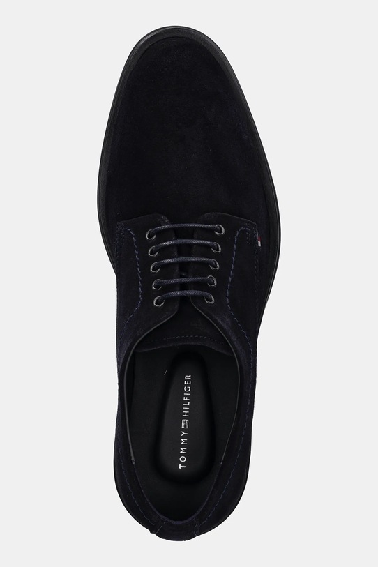 Σουέτ κλειστά παπούτσια Tommy Hilfiger CORPORATE HILFIGER SDE DERBY σκούρο μπλε FM0FM05582