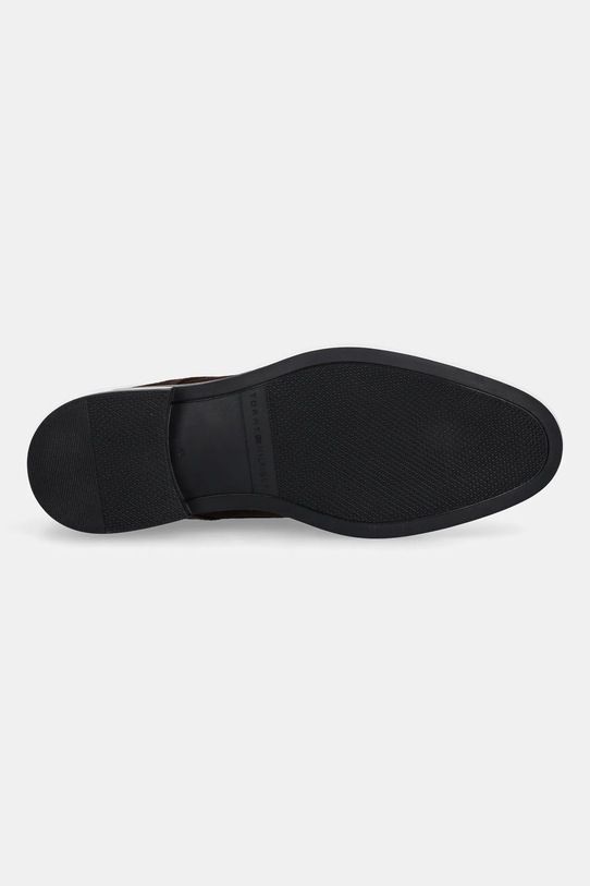 Semišové polobotky Tommy Hilfiger CORPORATE HILFIGER SDE DERBY FM0FM05582 hnědá