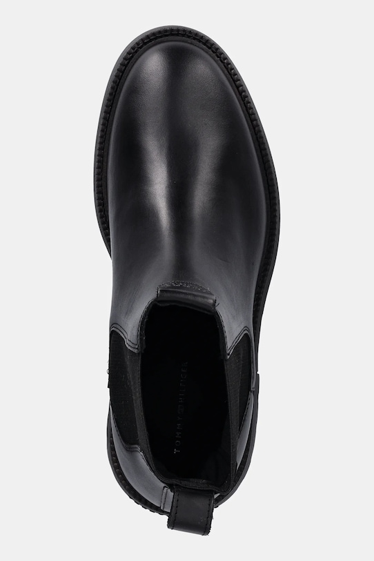 Tommy Hilfiger sztyblety skórzane HILFIGER COMFORT LWT LTH CHELSEA czarny FM0FM05591