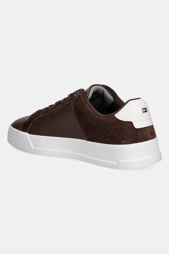 Обувь Кожаные кроссовки Tommy Hilfiger TH COURT MIX NUBUCK FM0FM05634 коричневый