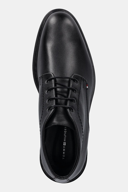 Tommy Hilfiger buty skórzane CORPORATE HILFIGER LTH BOOT czarny FM0FM05697