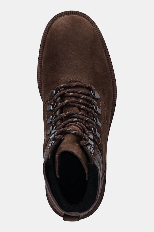 Ботинки из нубука Tommy Hilfiger CLEATED HILFIGER WRM HOOK BOOT коричневый FM0FM05699